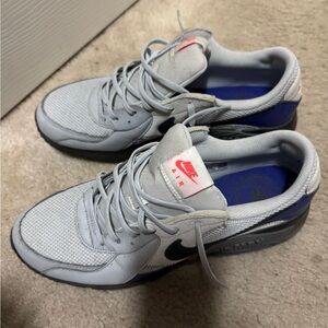 Nike Gray and Blue Athletic Shoes with Air Cushioning air max
